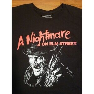 A NIGHTMARE ON ELM STREET Licensed Horror T-Shirt Large  Freddy Krueger   B2